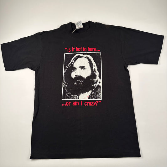 Vintage 90s Charles Manson Shirt Large Is It Hot In Here