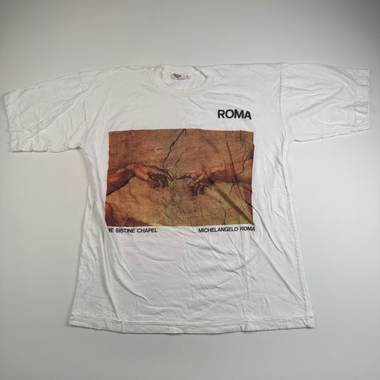 Vintage 80s Michelangelo Roma Sistine Chapel Shirt Medium