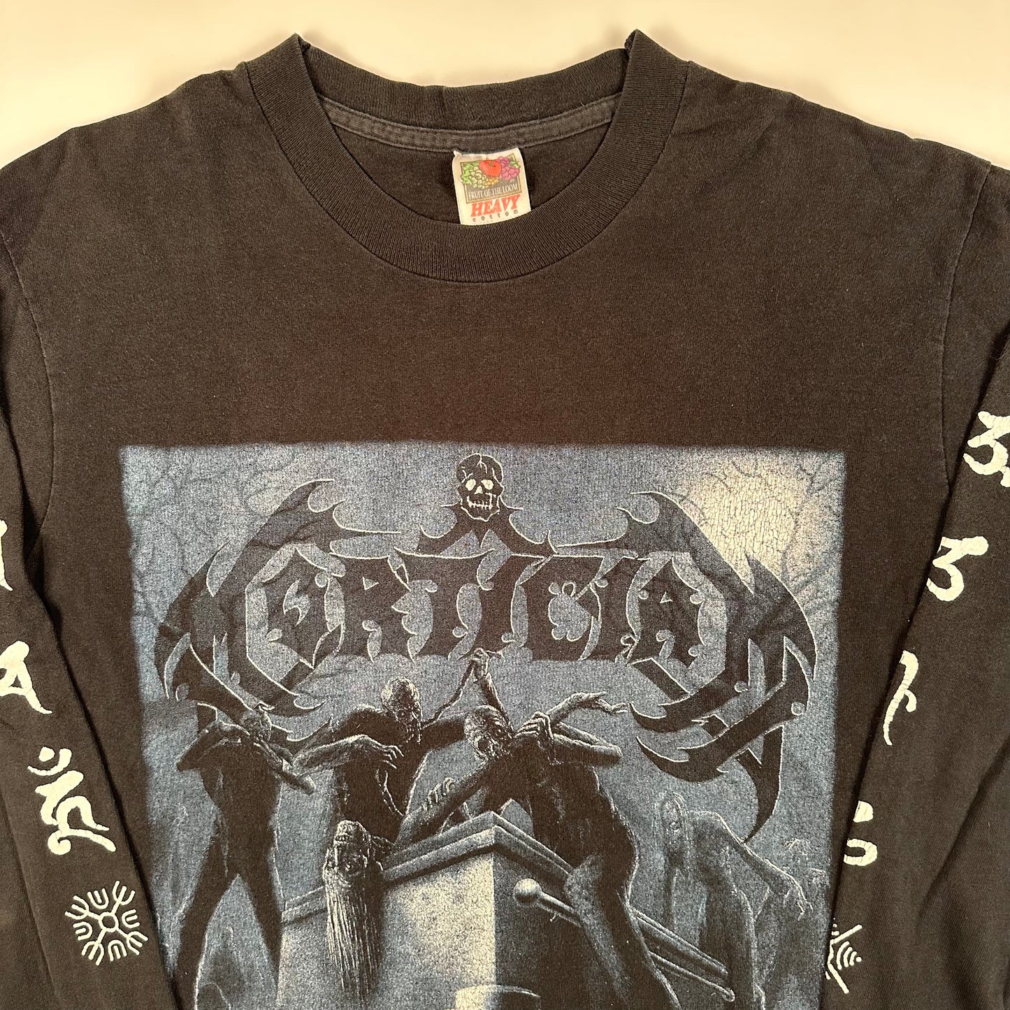 Vintage 90s Mortician Long Sleeve Shirt Medium Zombie Apocalypse