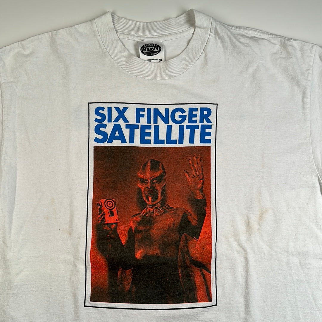 Vintage 90s Six Finger Satellite Shirt XL The Future