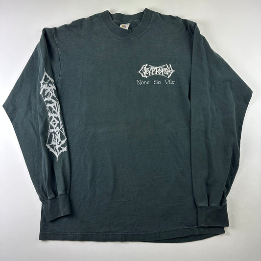 Vintage 90s Cryptopsy Long Sleeve Shirt XL None So Vile