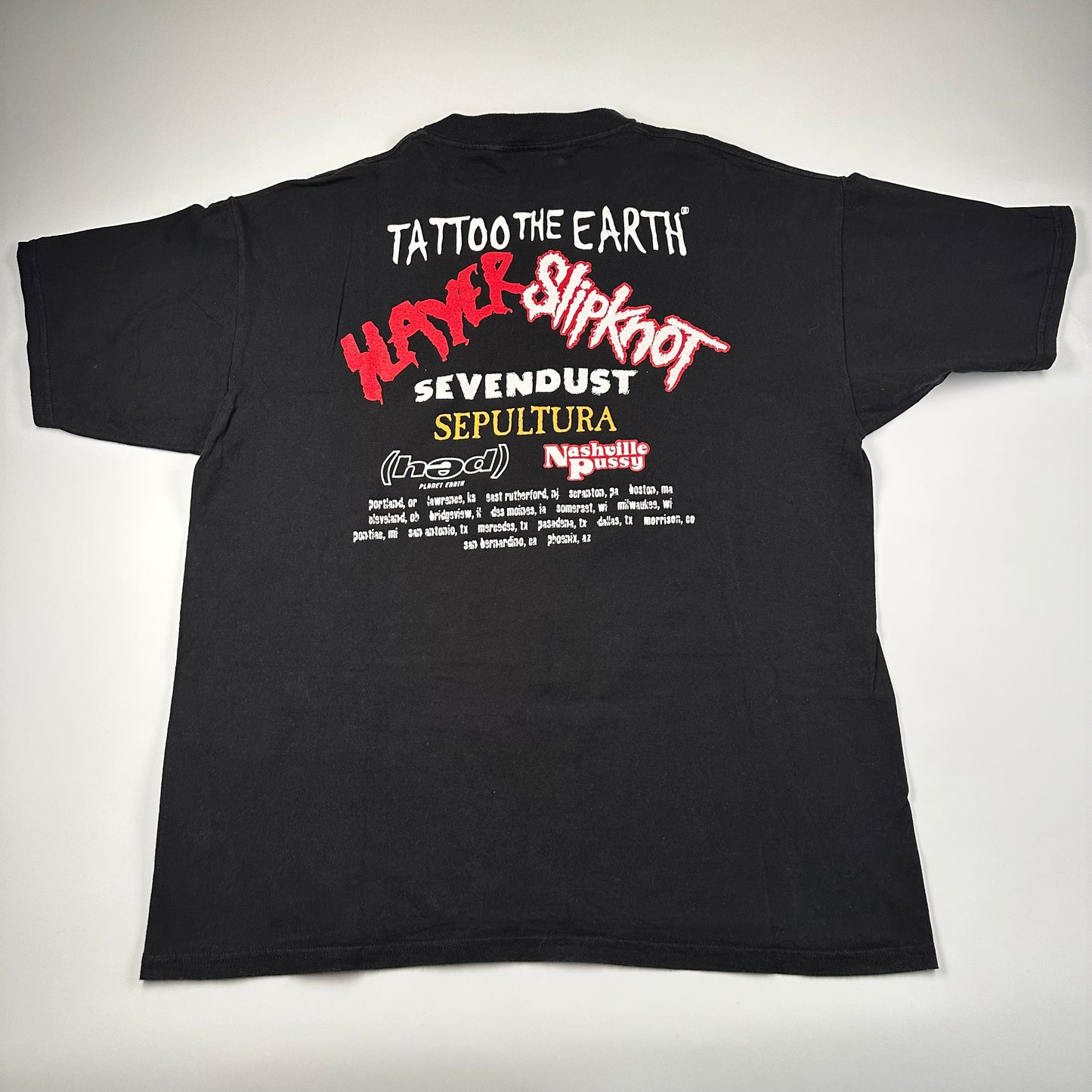 Vintage 2000 Tattoo The Earth Shirt XXL