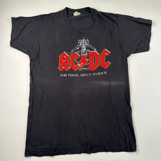 Vintage 1982 AC/DC Shirt XL For Those About To Rock