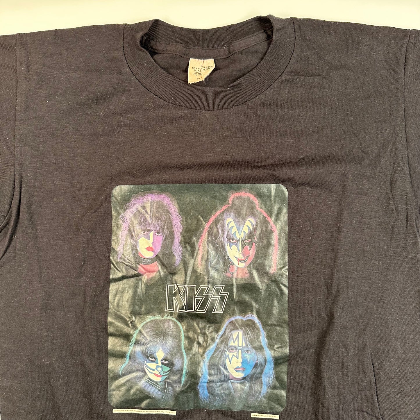 Vintage 70s Kiss Shirt Large Solo Albums