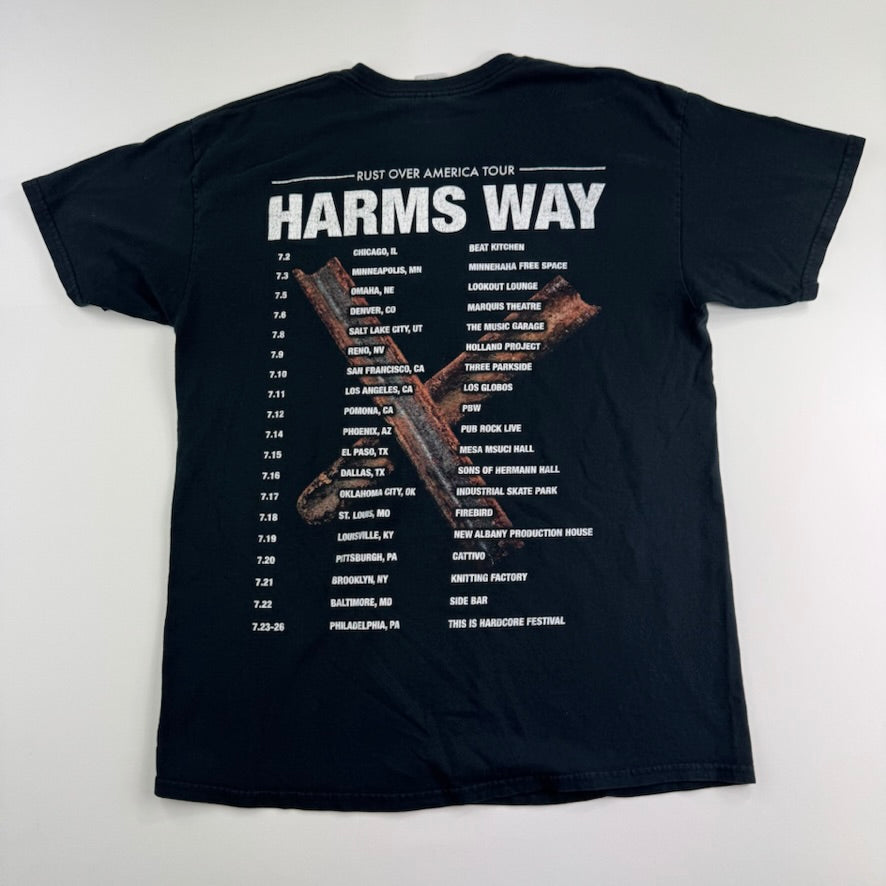Harms Way Shirt Large Rust Tour