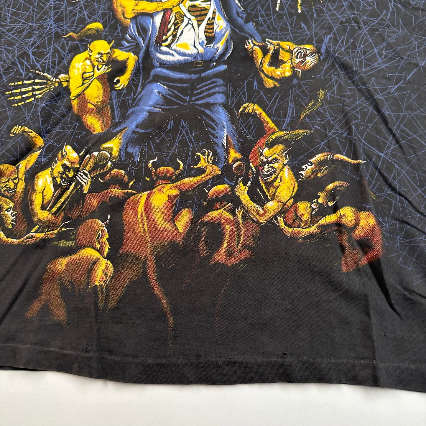 Vintage 90s Megadeth Shirt XL All Over Print