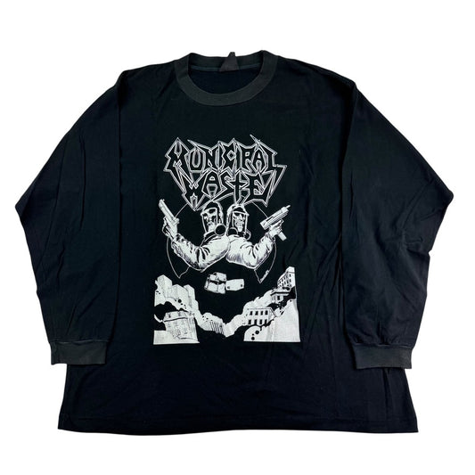 Vintage 2000s Municipal Waste Long Sleeve Shirt XL