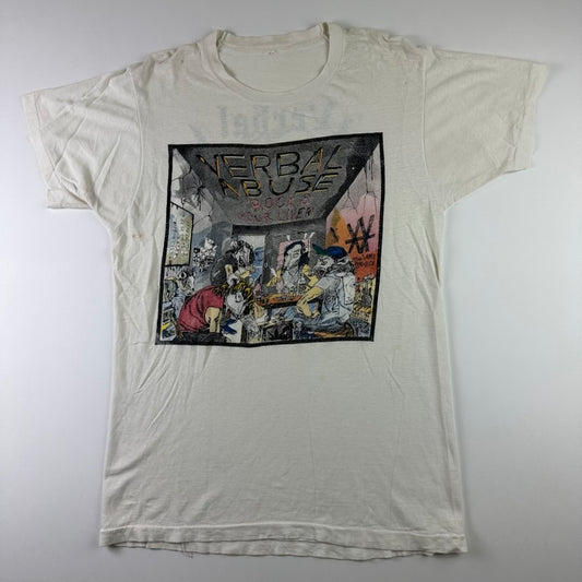 Vintage 1986 Verbal Abuse Shirt XL Rocks Your Liver