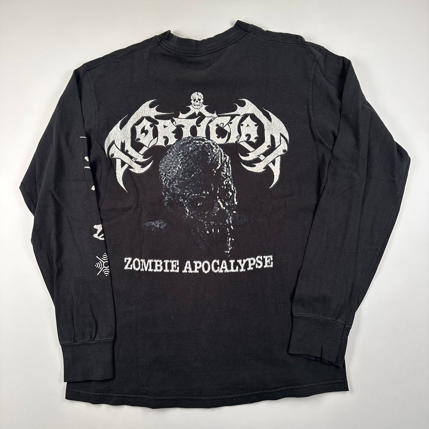 Vintage 90s Mortician Long Sleeve Shirt Medium Zombie Apocalypse