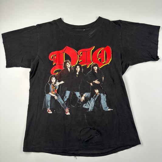 Vintage 90s Dio Shirt Medium Lock Up The Wolves