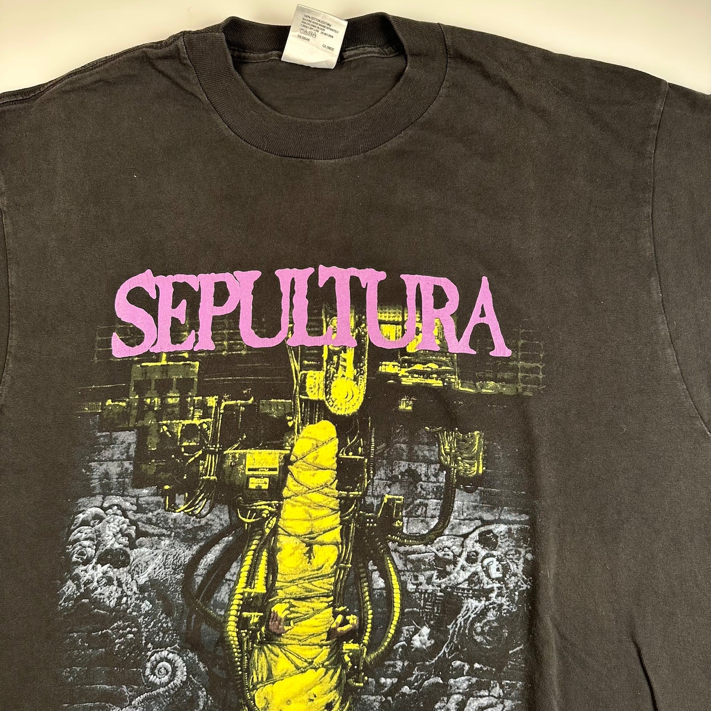 Vintage 1993 Sepultura Shirt XL Chaos A.D.