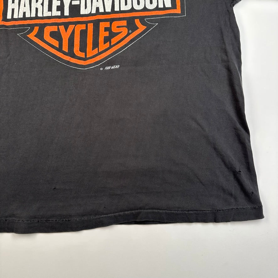 Vintage 1991 Taz Harley Davidson Shirt Large Bad Attitude