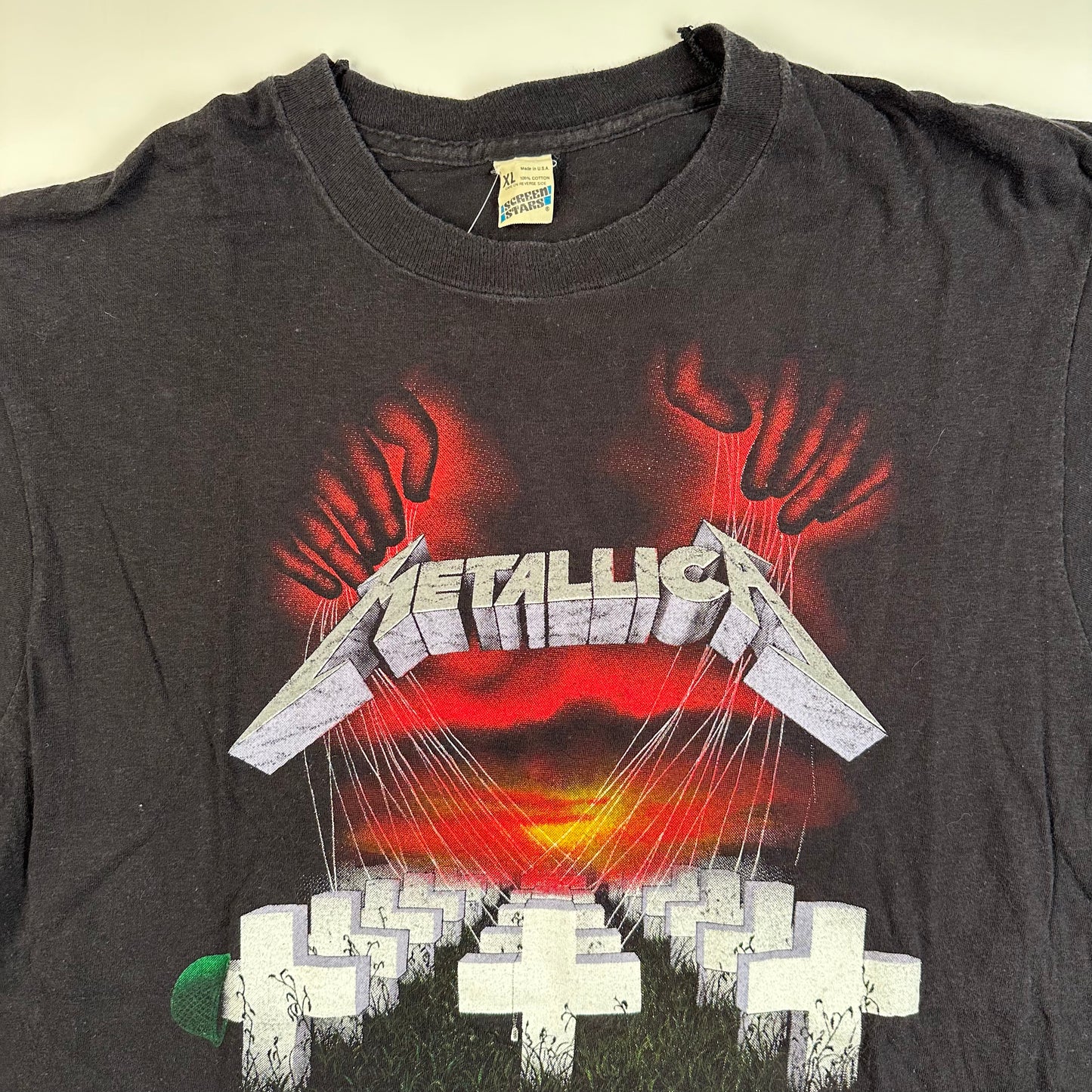 Vintage 1987 Metallica XL Large Master Of Puppets