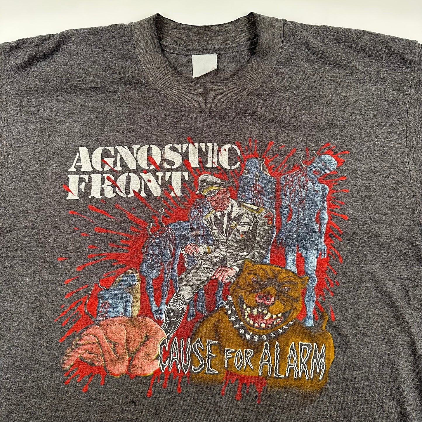 Vintage 1986 Agnostic Front Shirt Medium Cause For Alarm