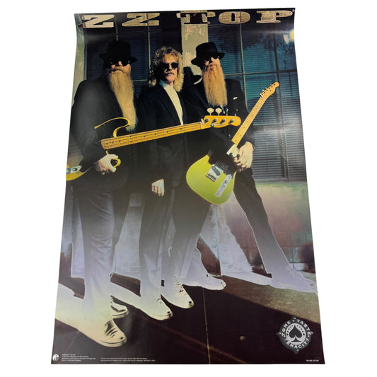 Vintage 90s ZZ Top Poster
