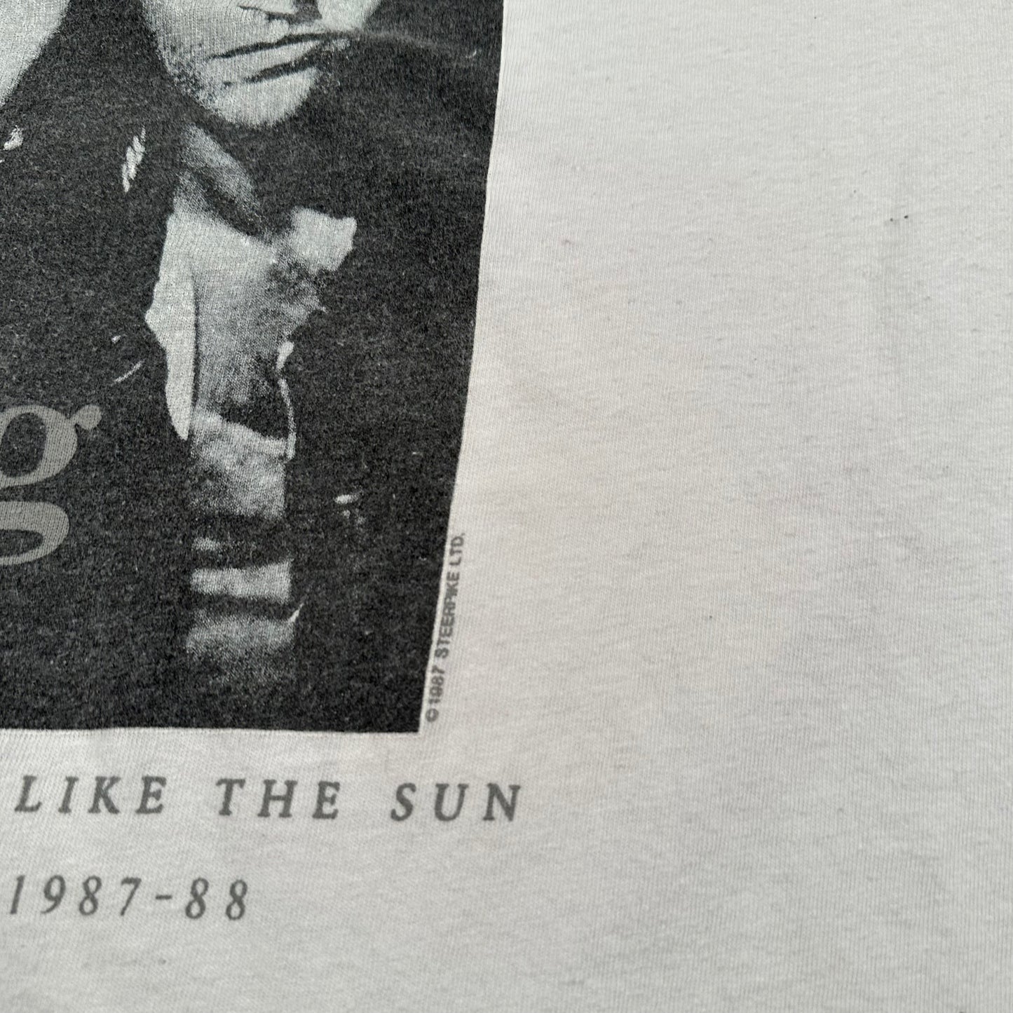 Vintage 1987 Sting Shirt XL Nothing Like The Sun