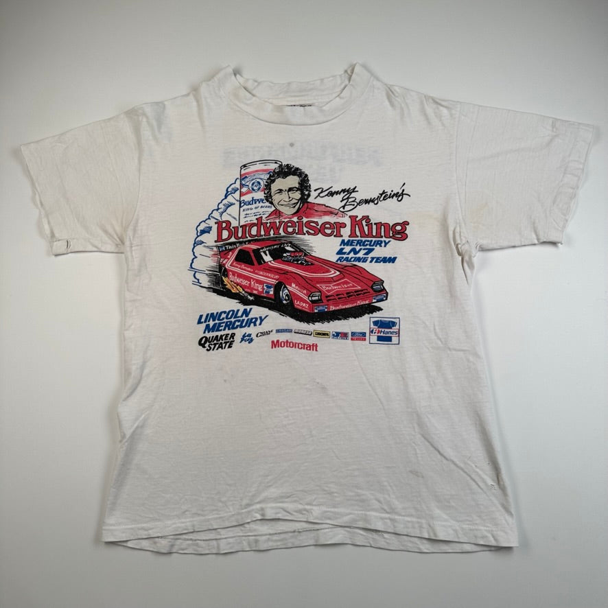 Vintage 80s Kenny Bernstien Budweiser King Shirt Medium