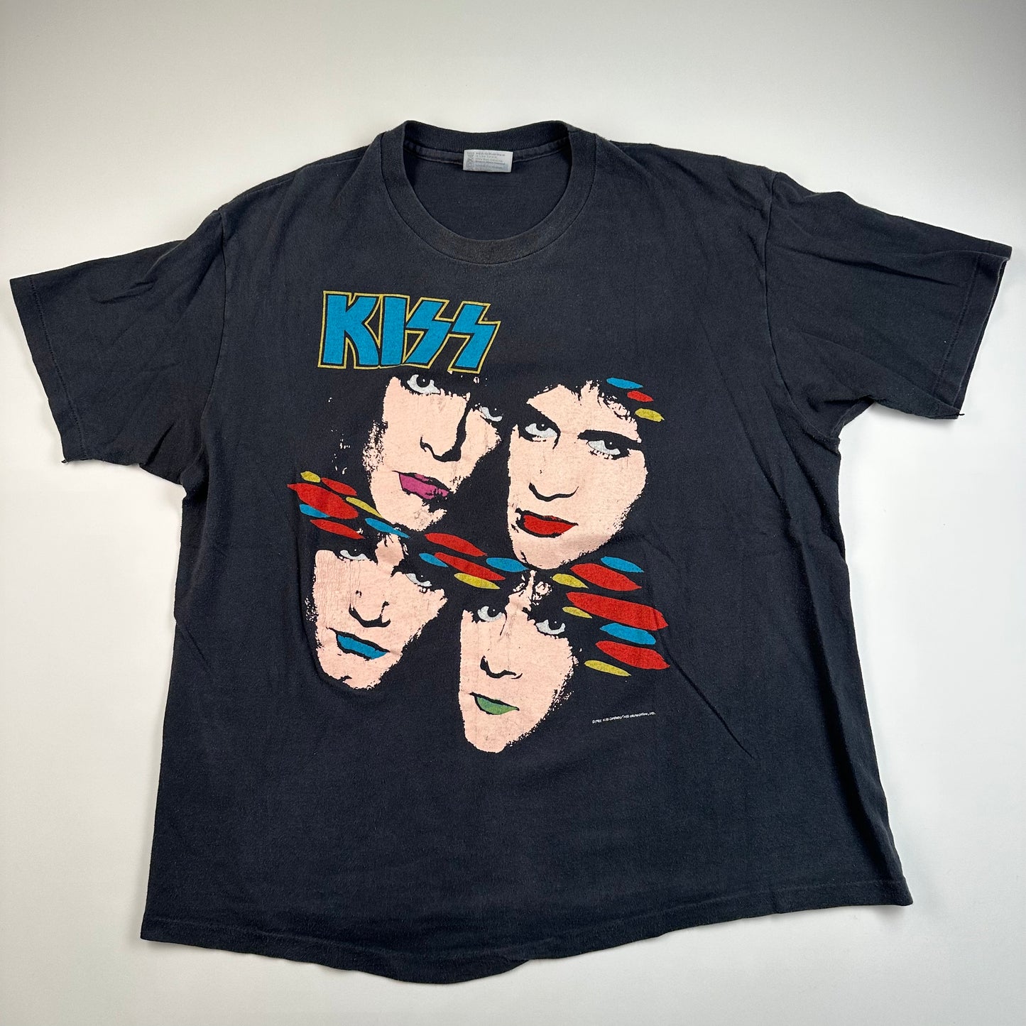 Vintage 1985 Kiss Shirt XL Asylum 85-86