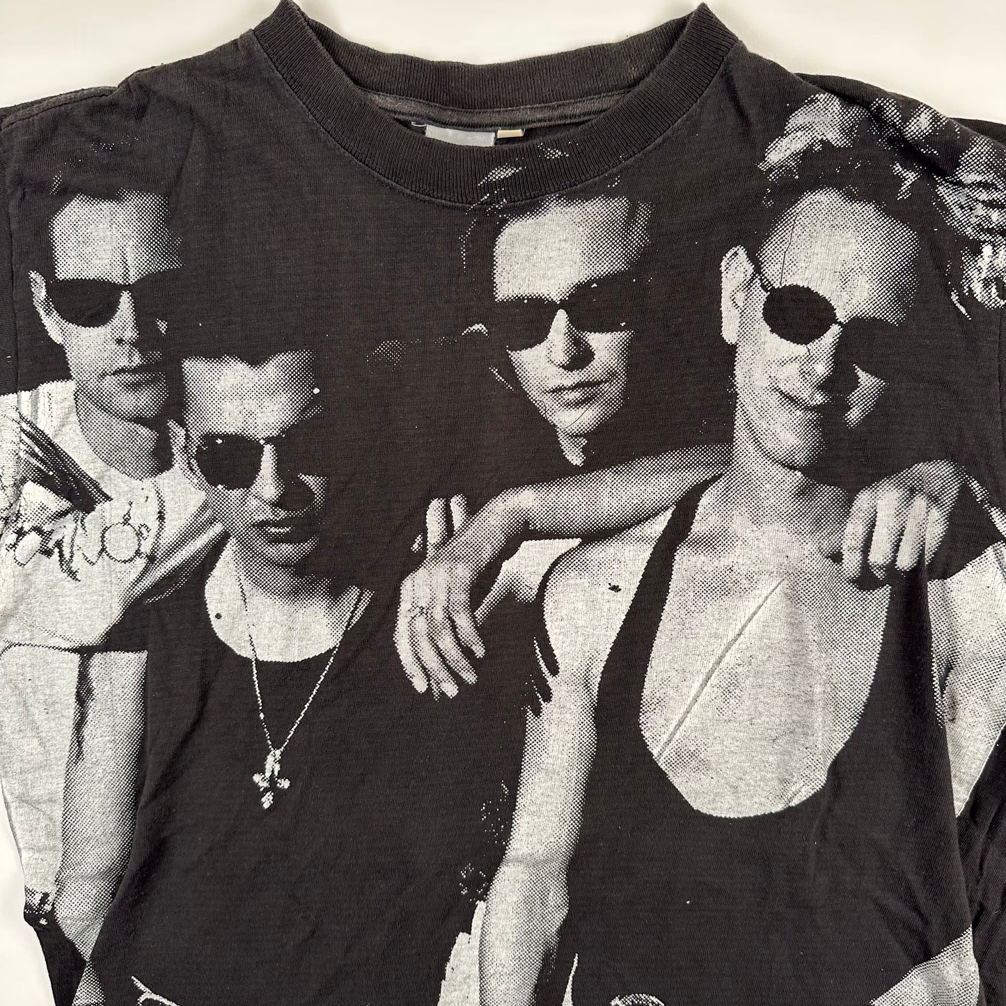 Vintage 90s Depeche Mode Shirt Large All Over Print