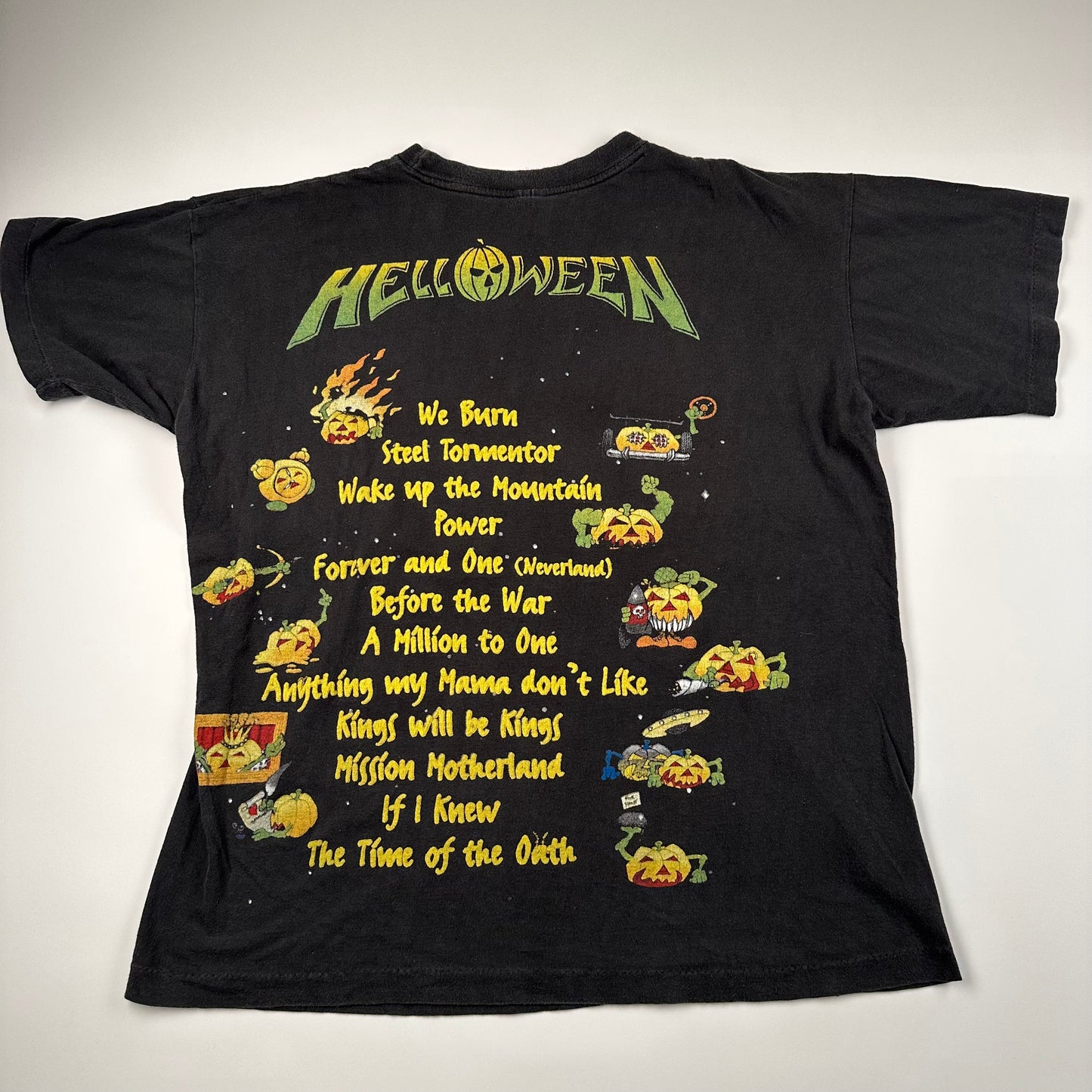 Vintage 90s Helloween Shirt Large The Time Of The Oath