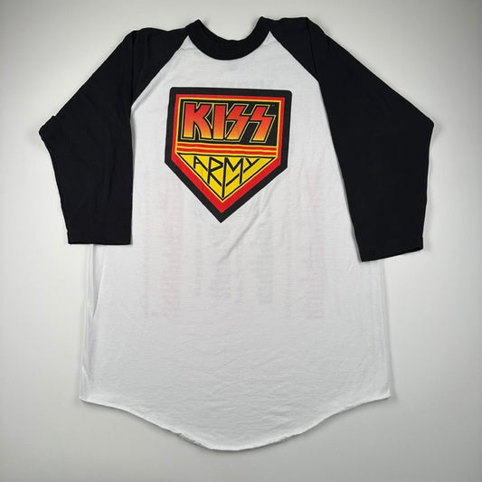 Vintage 1996 Kiss Shirt XL Army