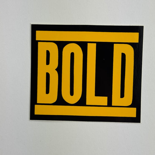 Bold Sticker