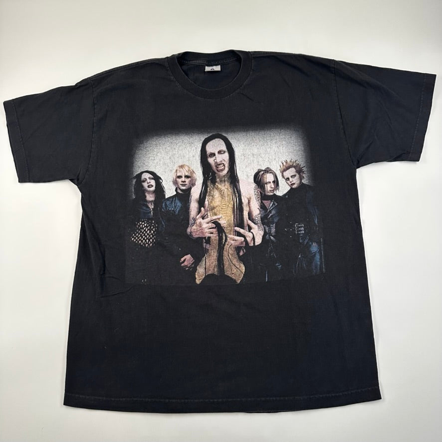 Vintage 2000 Marilyn Manson Shirt XL Guns God and Government