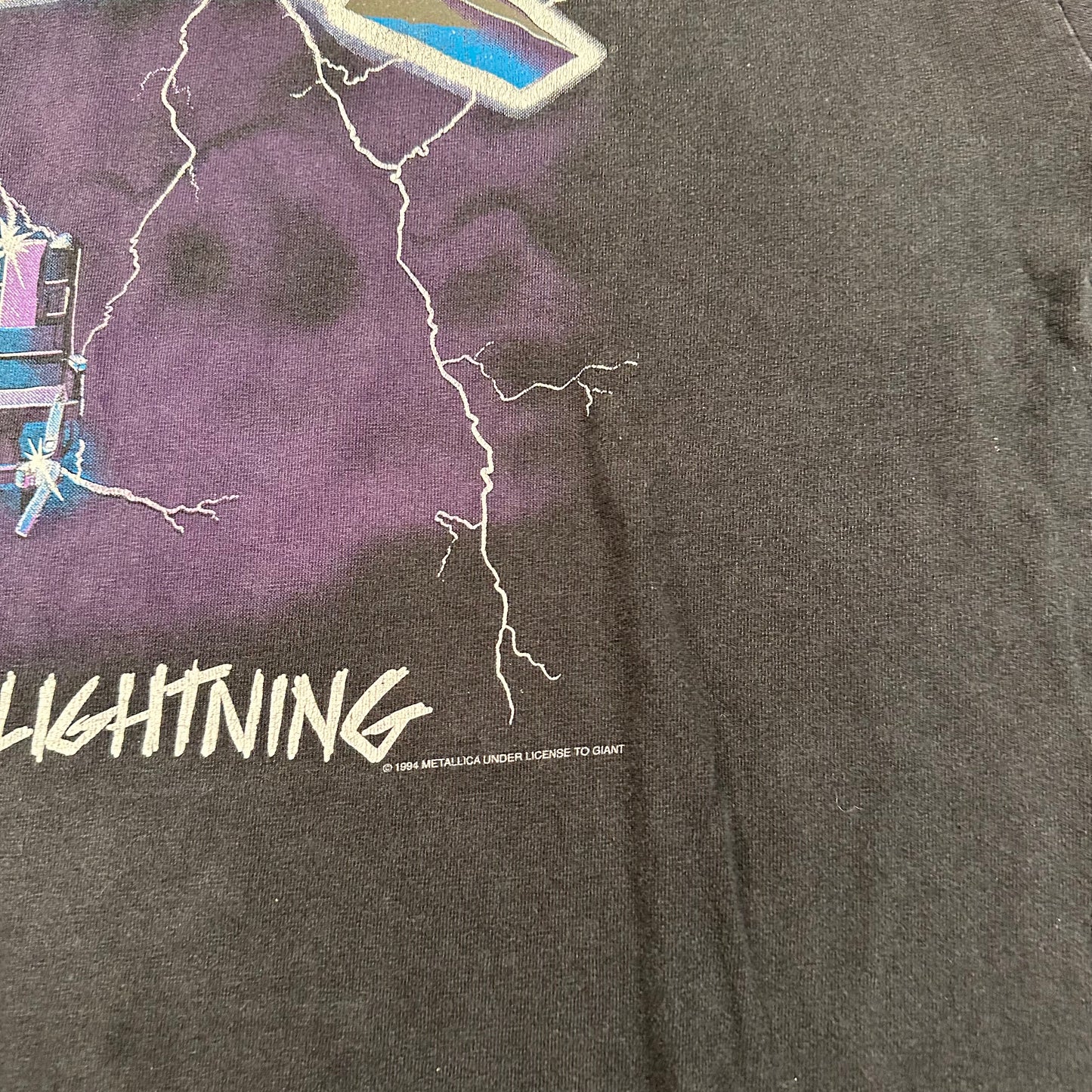 Vintage 1994 Metallica Shirt XL Ride The Lightning