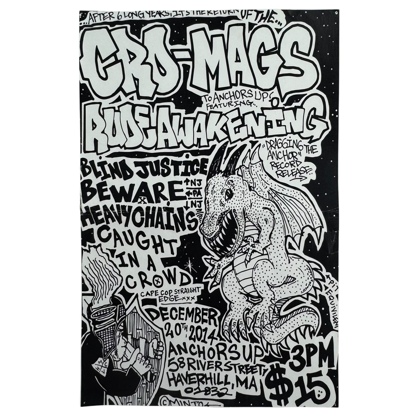 Cro-Mags Poster Anchors Up Rude Awakening