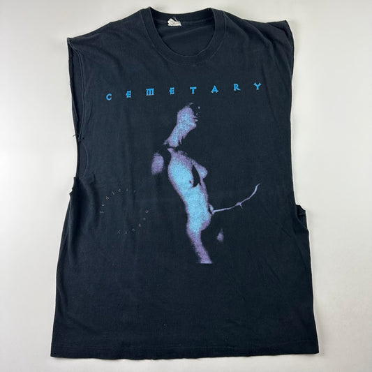 Vintage 90s Cemetary Sleeveless Shirt Large