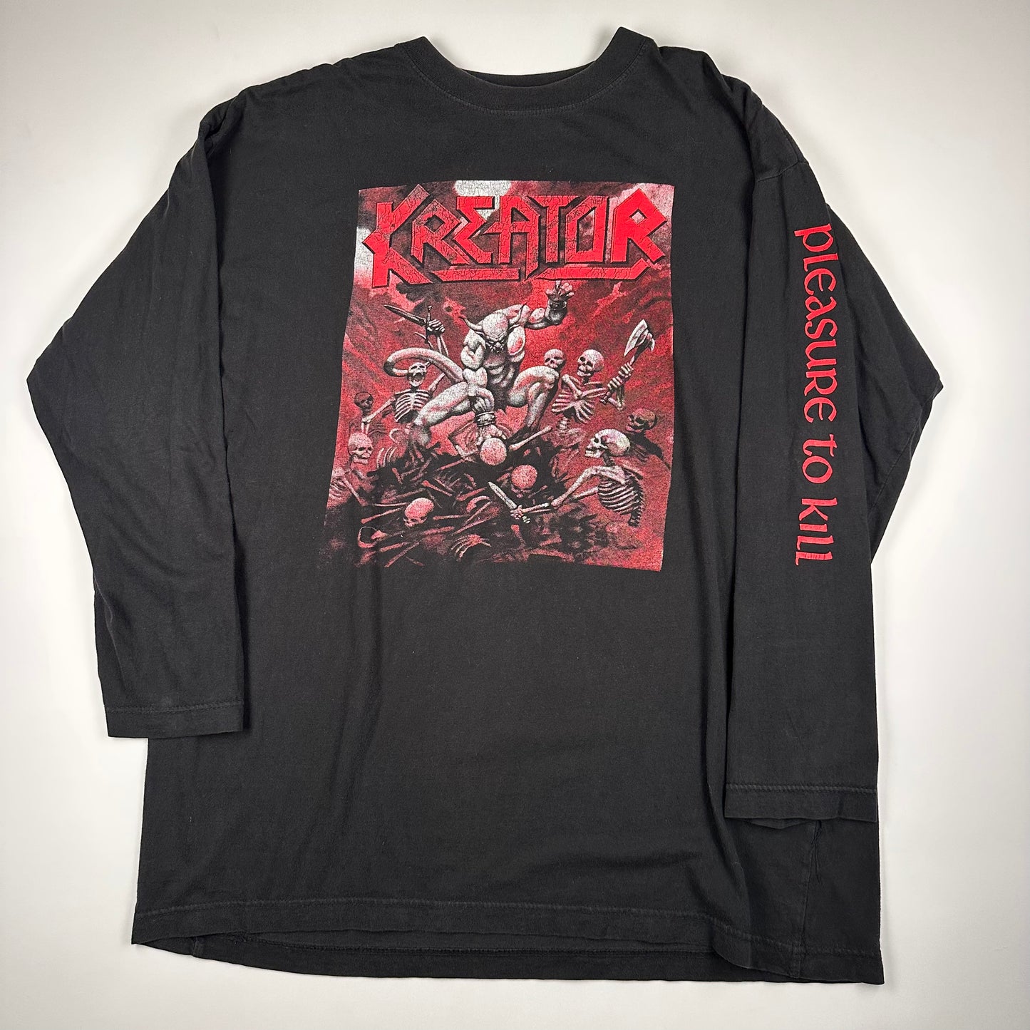 Vintage 90s Kreator Long Sleeve Shirt XL Pleasure To Kill