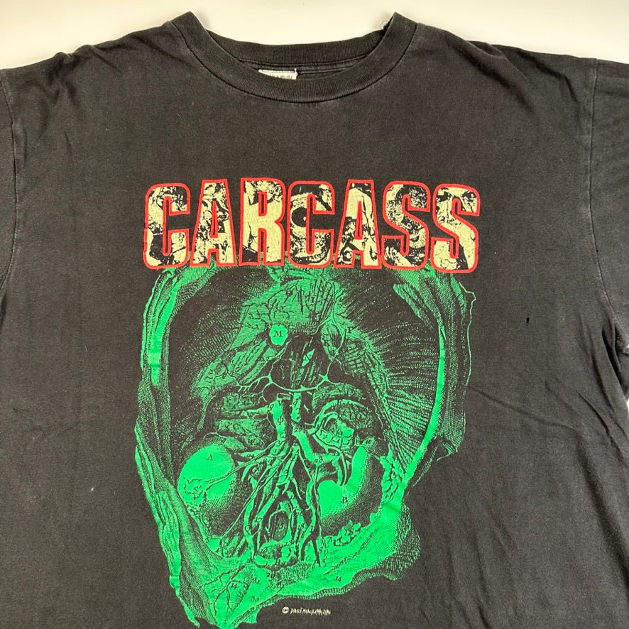 Vintage 90s Carcass Shirt XL Definition