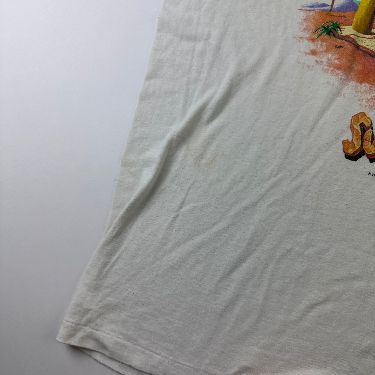 Vintage 1994 The Flintstones Shirt XL Roc Donald's