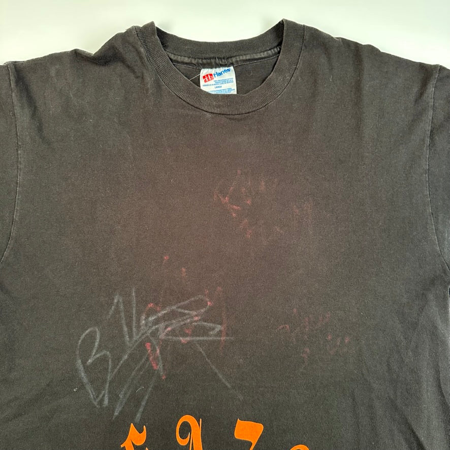 Vintage 90s Biohazard Shirt Large Down For Life Signed