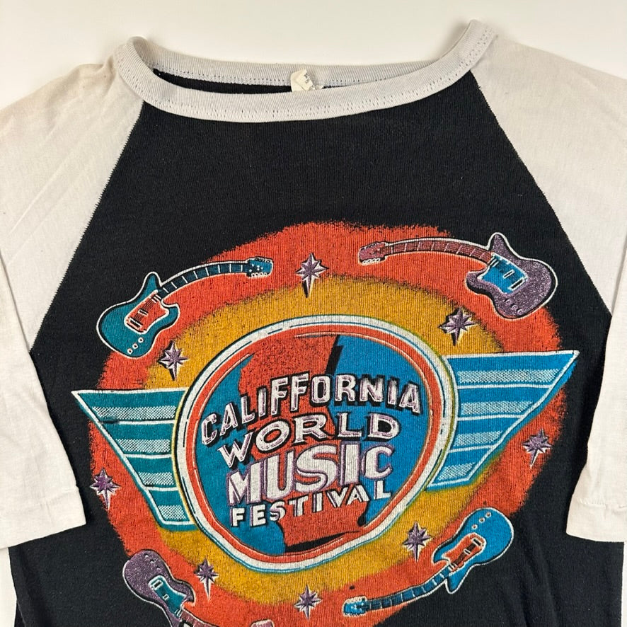 Vintage 70s California World Music Festival Shirt Large