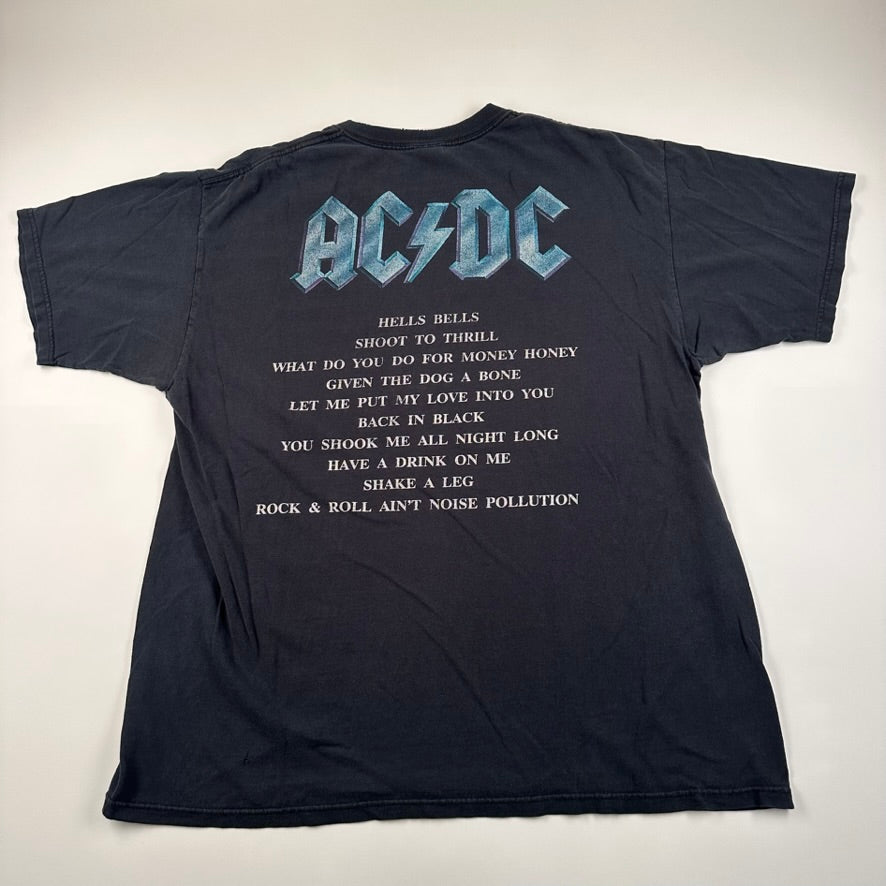 Vintage 2000s AC/DC Shirt XL Back In Black