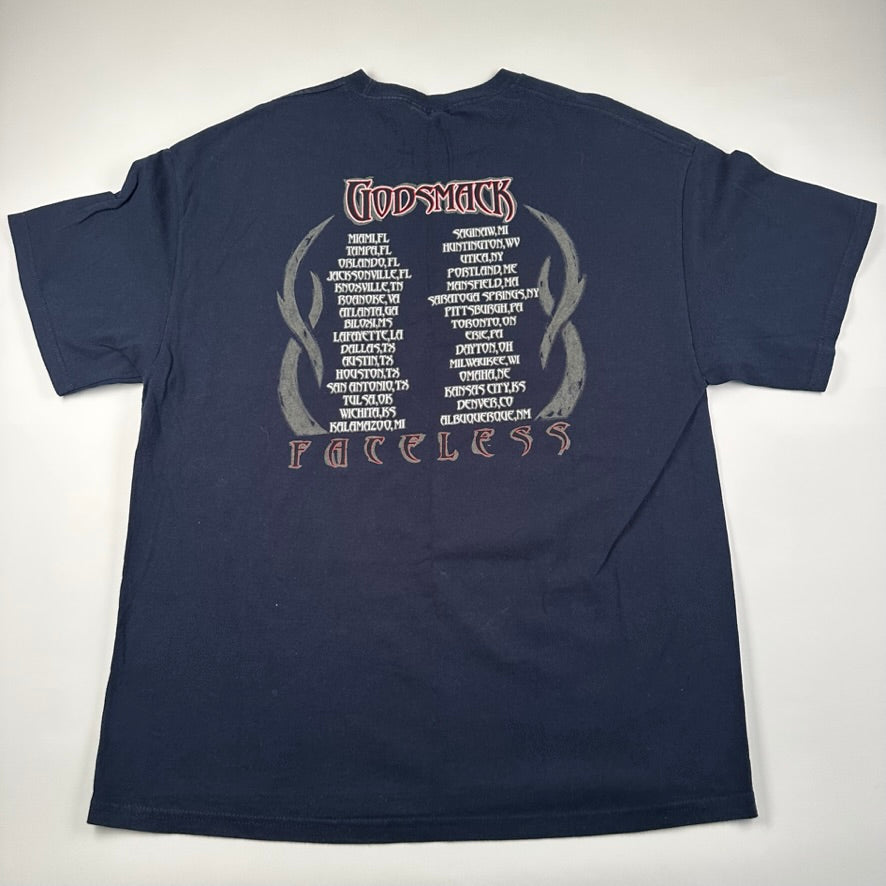 Vintage 2003 Godsmack Shirt XL Faceless