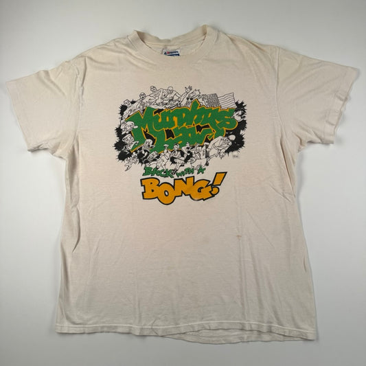 Vintage 80s Murphys Law Shirt XL Back With A Bong