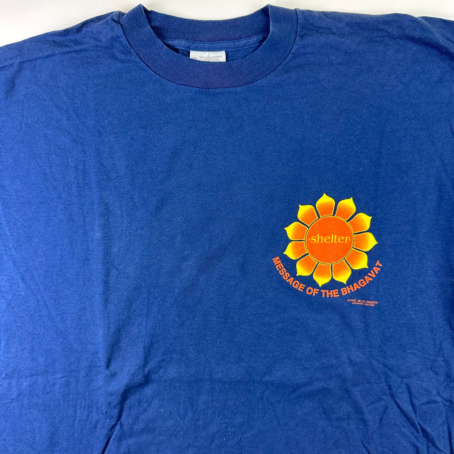 Vintage 1996 Shelter Shirt XL Message Of The Bhagavat