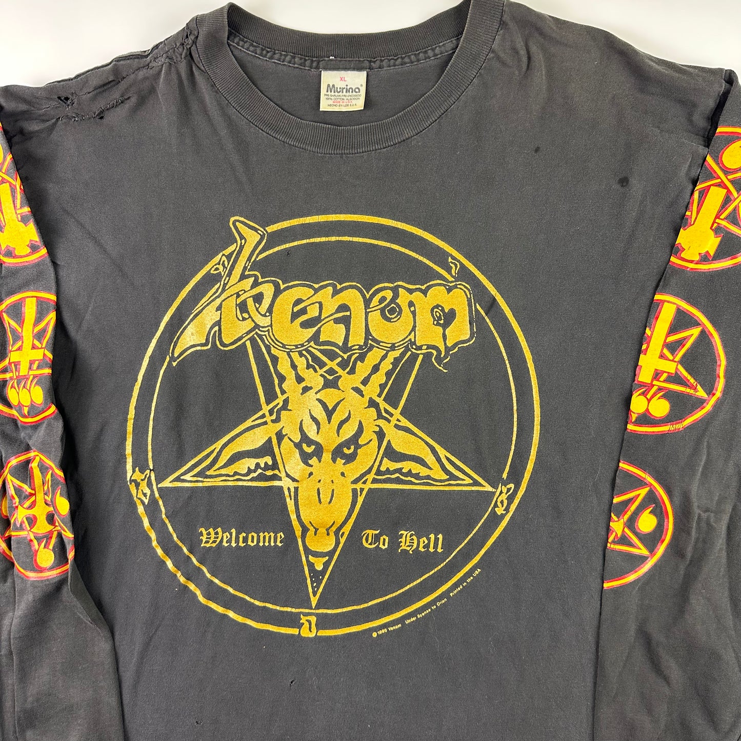 Vintage 1996 Venom Long Sleeve Shirt XL Welcome To Hell