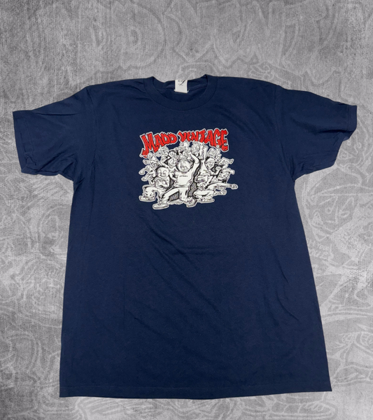Madd Vintage Memorial T-Shirt - Navy Blue