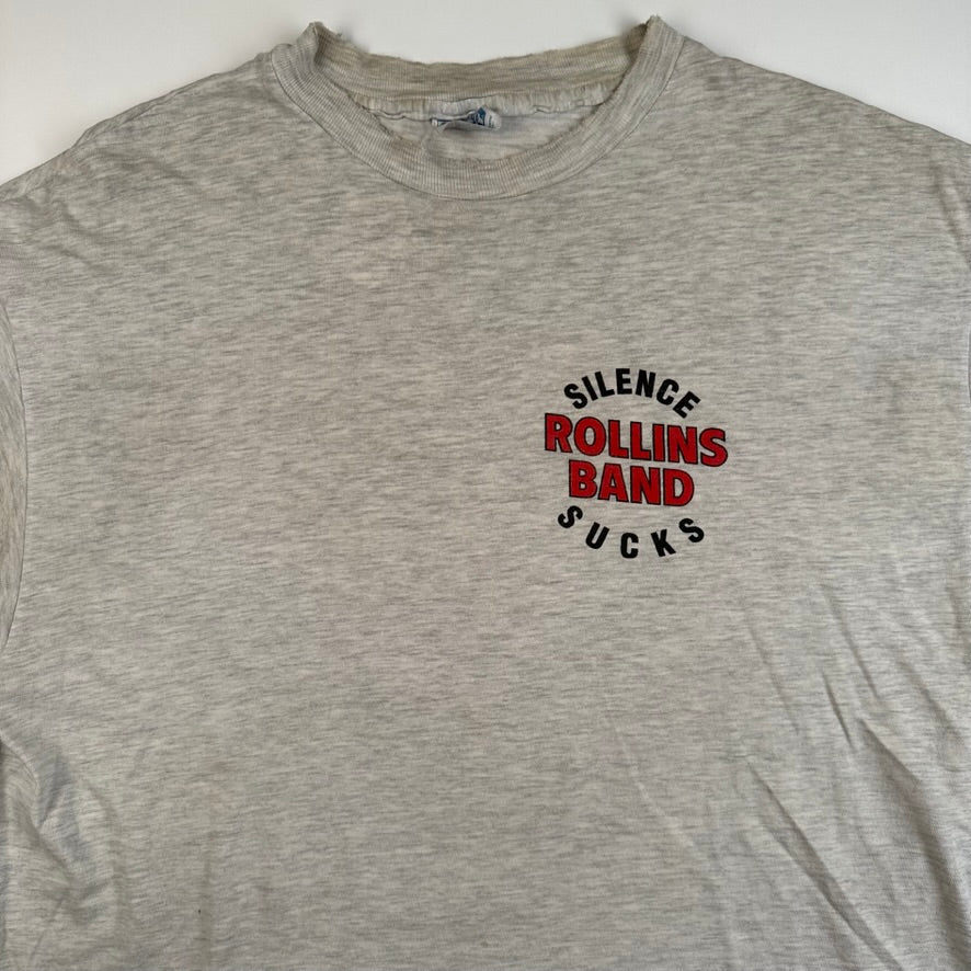 Vintage 1992 Rollins Band Shirt XL Silence Sucks