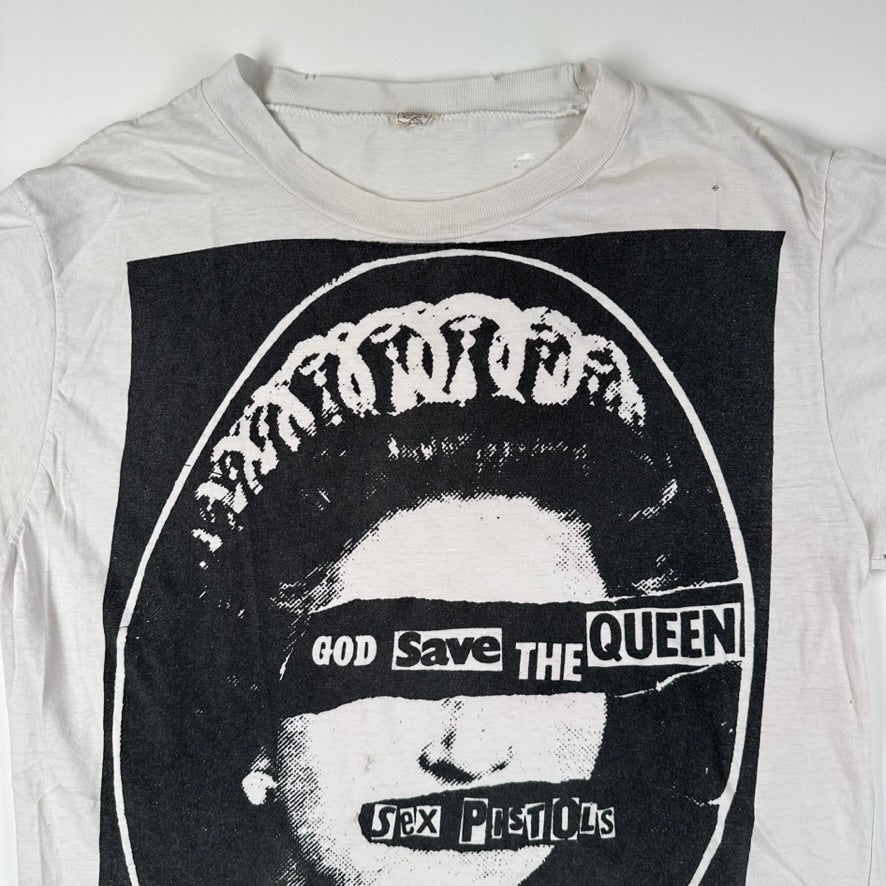 Vintage 80s Sex Pistols Shirt Large God Save The Queen