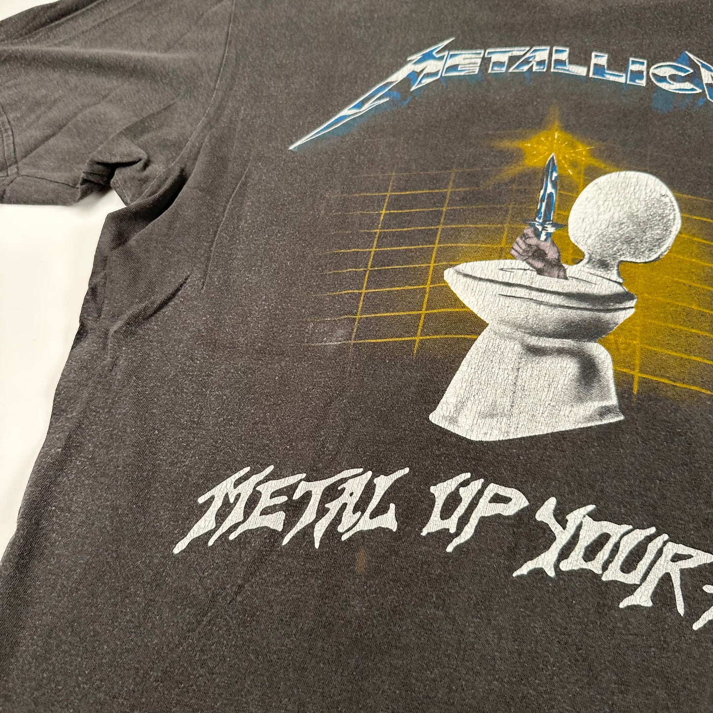 Vintage 1987 Metallica Shirt Medium Metal Up Your Ass