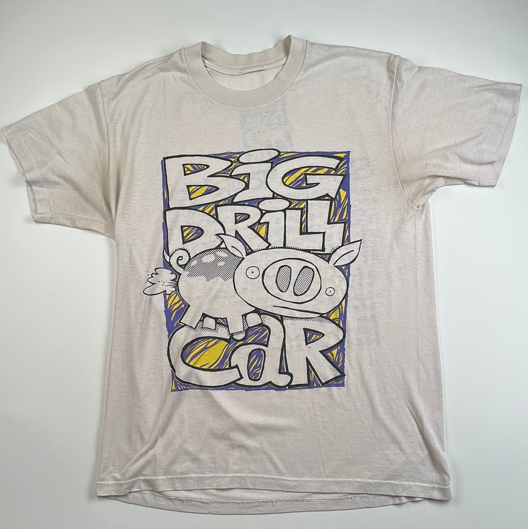 Vintage 1990 Big Drill Car Shirt Large