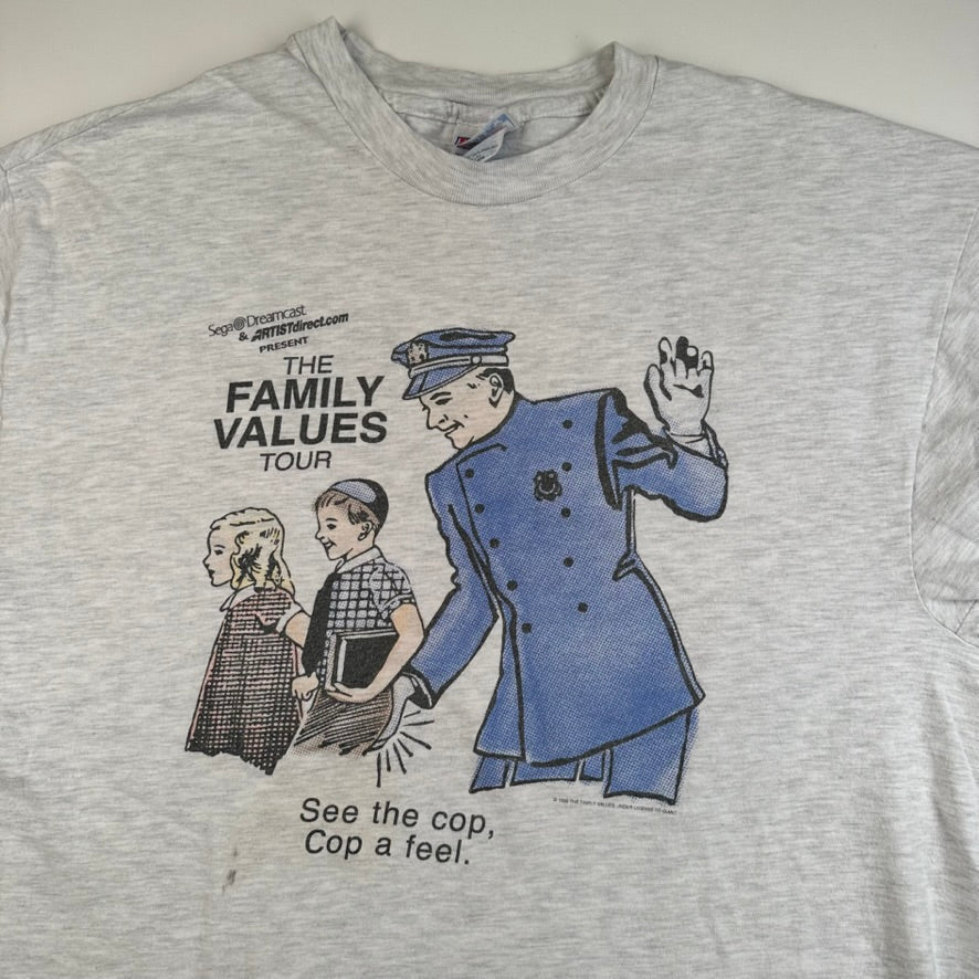 Vintage 1999 The Family Values Tour Shirt XL See The Cop