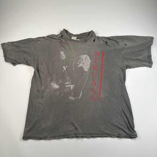 Vintage 90s Nirvana Shirt XL Kurt Cobain