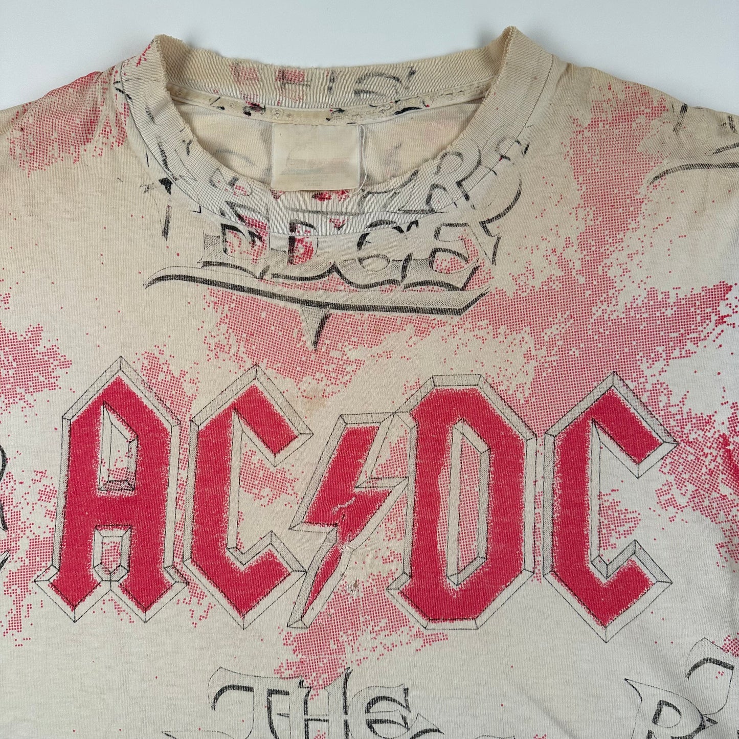 Vintage 1990 AC/DC Shirt XL The Razors Edge