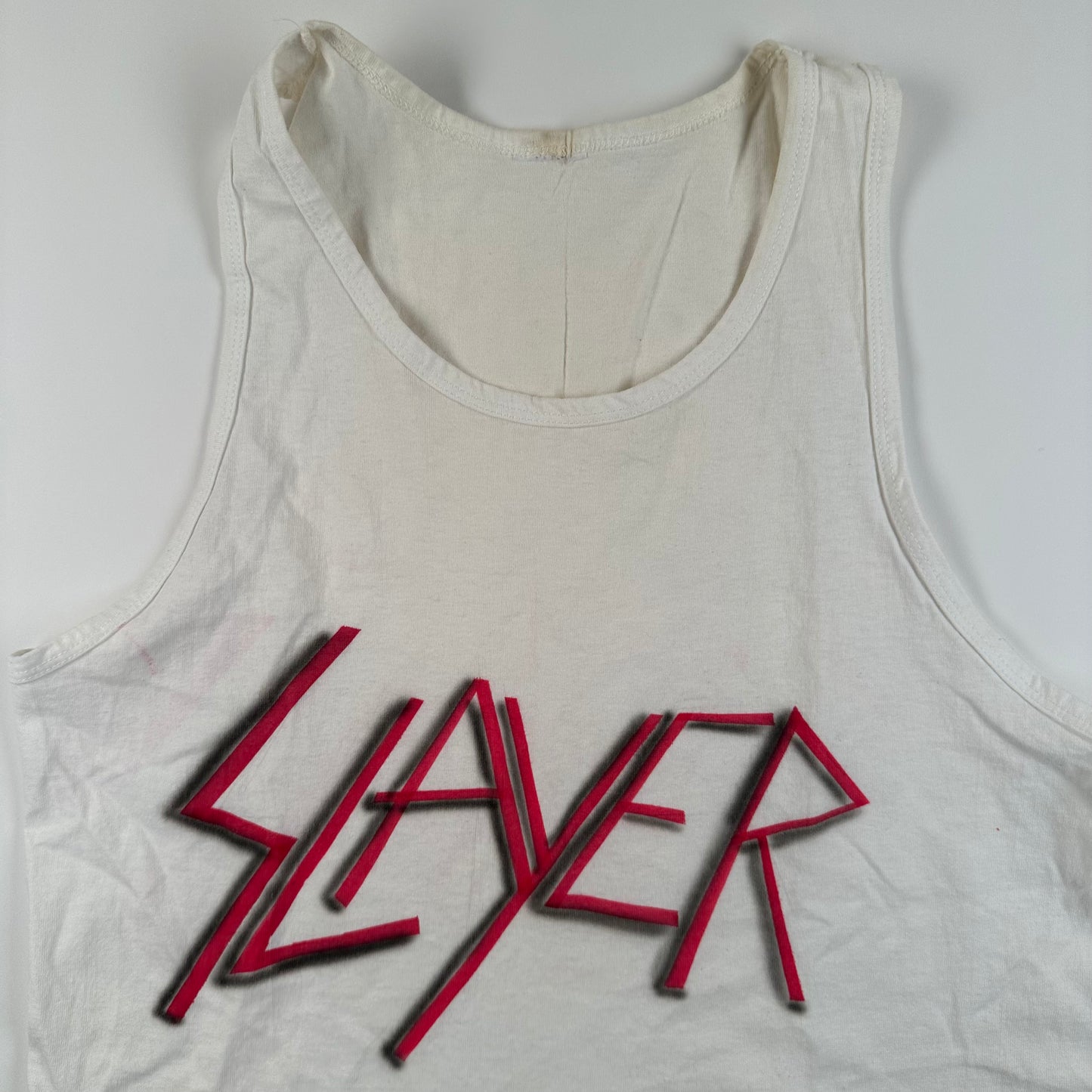 Vintage 80s Slayer Tank Top Shirt Medium