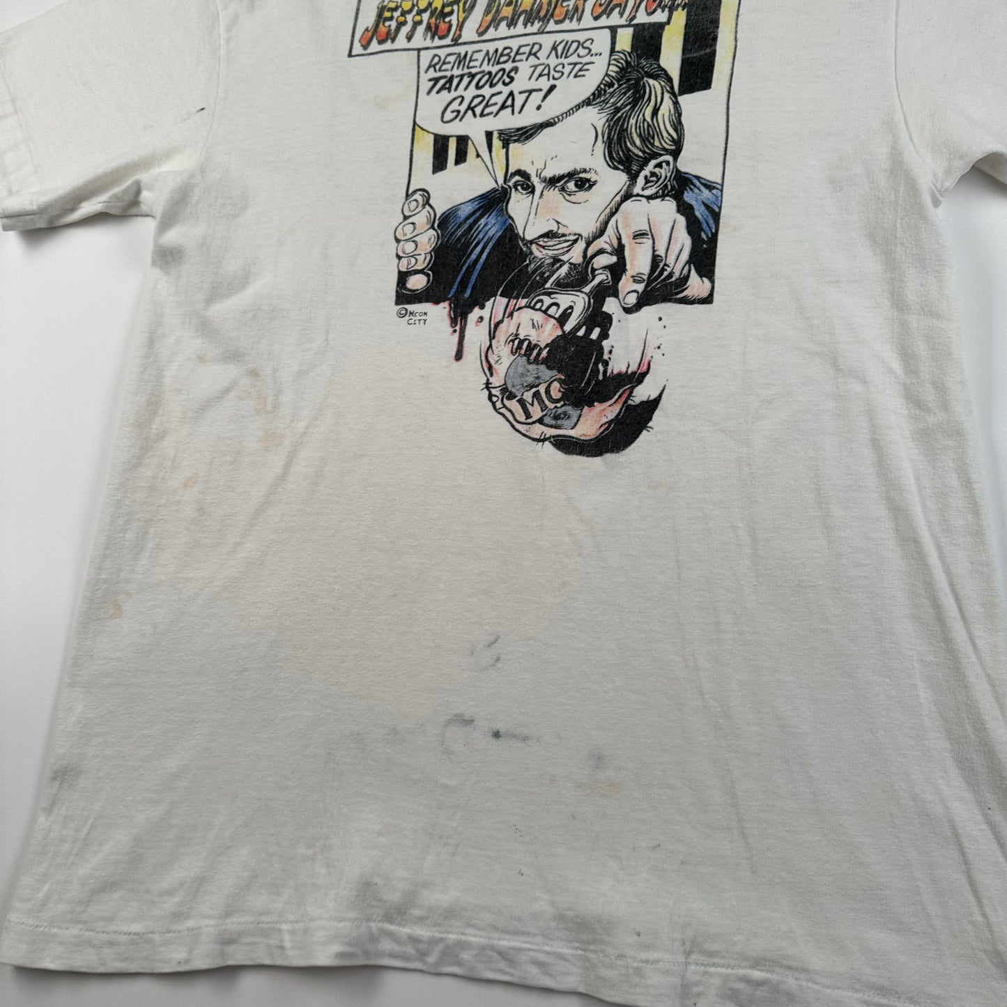 Vintage 90s Jeffrey Dahmer Shirt Medium Tattoo Taste Great